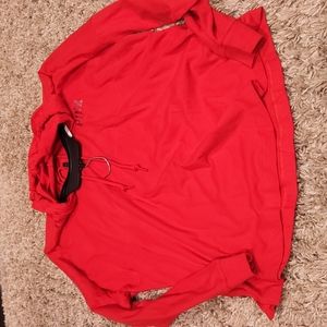 Oversized top with hood